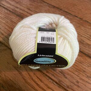 1 Ball Sensations Bellezza Collection Tesoro 100% Wool Yarn Color Cream